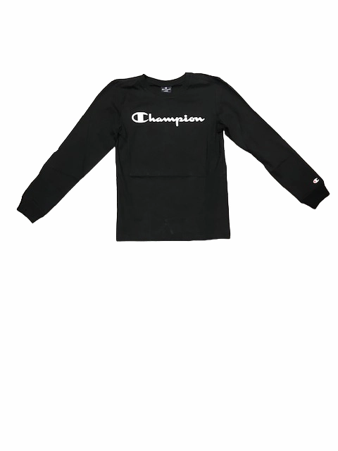 Heavyweight Weave Champion T-shirt manica lunga da ragazzo LONG SLEEVE 305366 kk001 nbk black