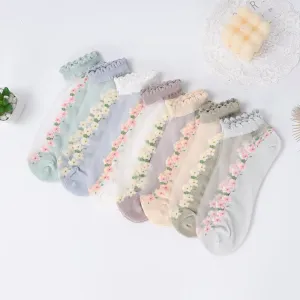 Summer Floral Breathable Socks