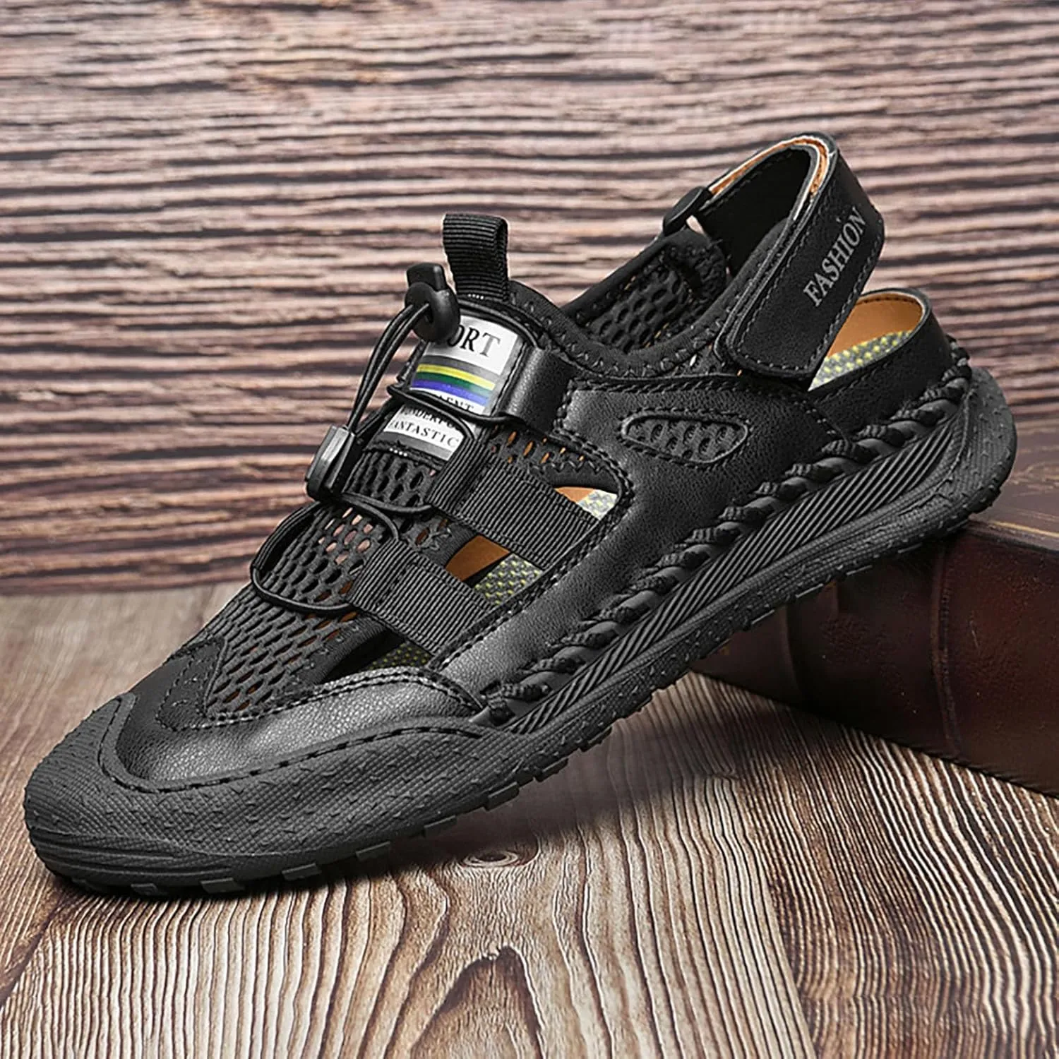 Summer Men's Mesh Casual Sandals Outdoor Water Proof And Slip Beach Shoes Breathable Shoes Men Sandals