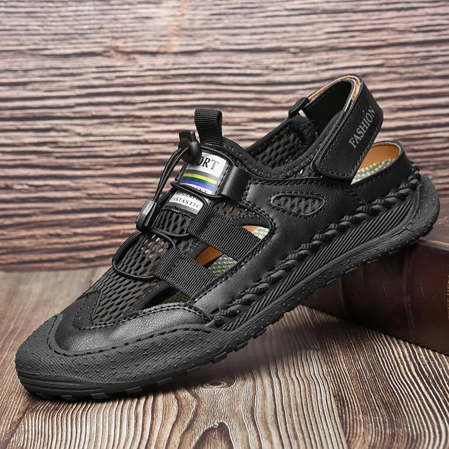 Summer Men's Mesh Casual Sandals Outdoor Water Proof And Slip Beach Shoes Breathable Shoes Men Sandals