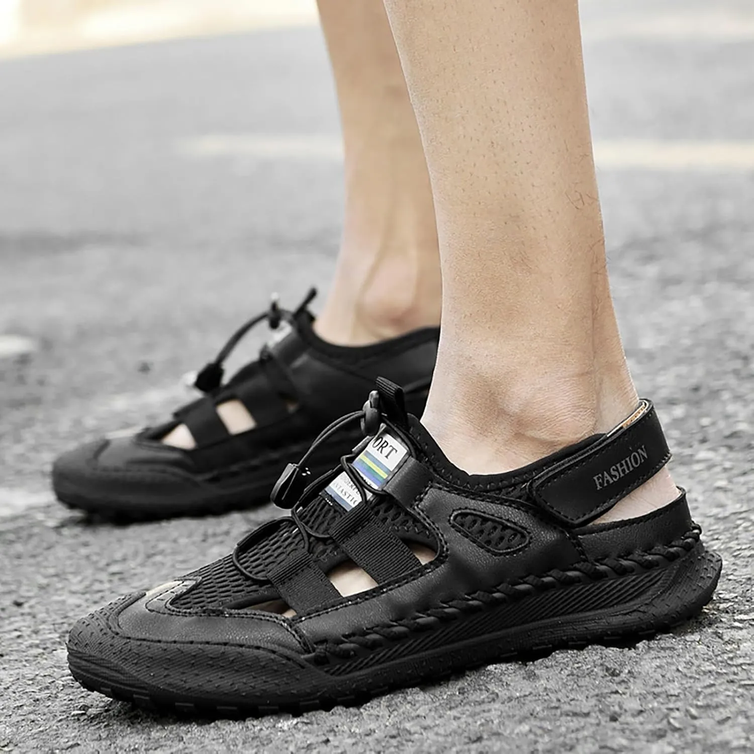 Summer Men's Mesh Casual Sandals Outdoor Water Proof And Slip Beach Shoes Breathable Shoes Men Sandals