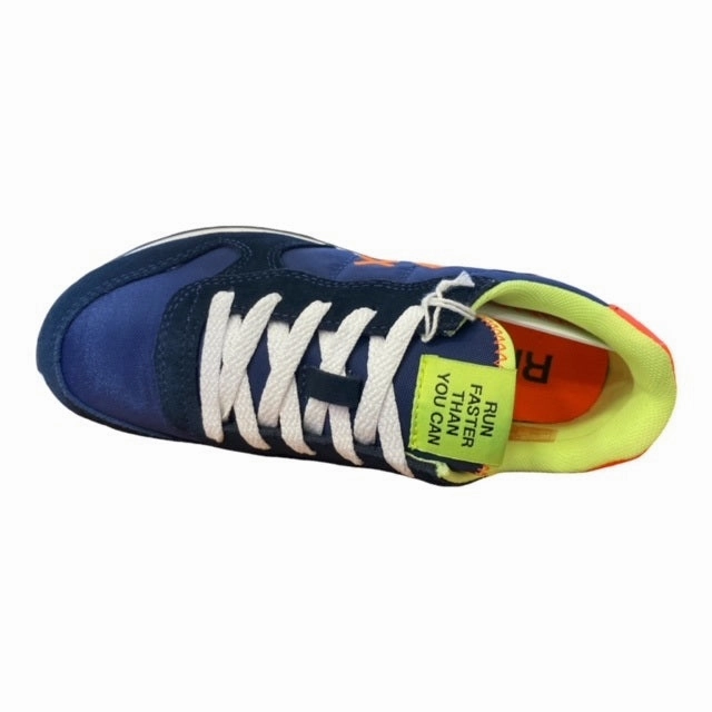 men's shoe style workout - shoes Sun68 Boy's Tom Fluo Z32302 07 navy-blue