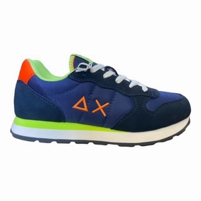 Sprinting Aid Flexible Traction Pattern Sun68 Boy's Tom Fluo Z32302 07 navy-blue
