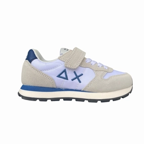 Sun68 scarpa sneakers da bambino con strappo e laccio elastico Tom Solid Z35301K 01 bianco Great functionality