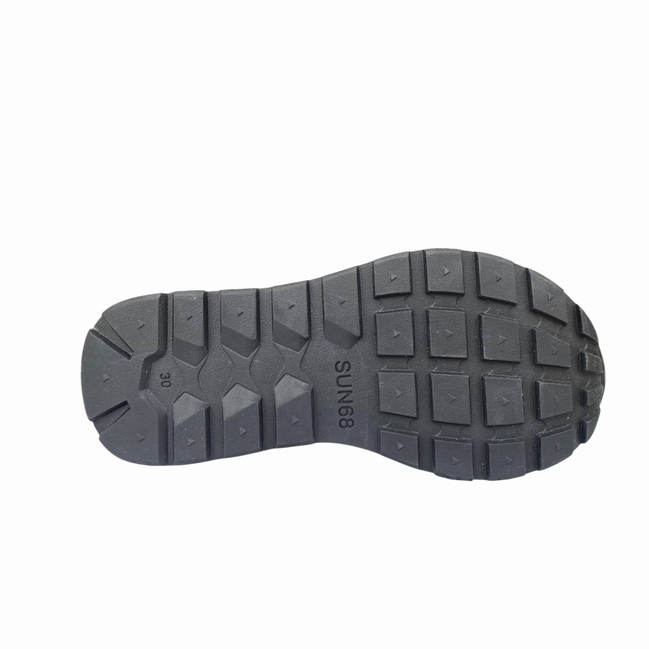 summer running Sun68 scarpa sneakers da bambino con strappo e laccio elastico Tom Solid Z35301K 01 bianco