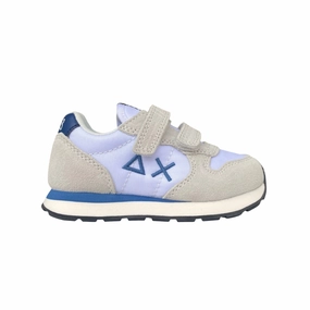 Dynamic flex Sun68 scarpa sneakers da bambino con strappo Tom Solid z35301B 01 bianco