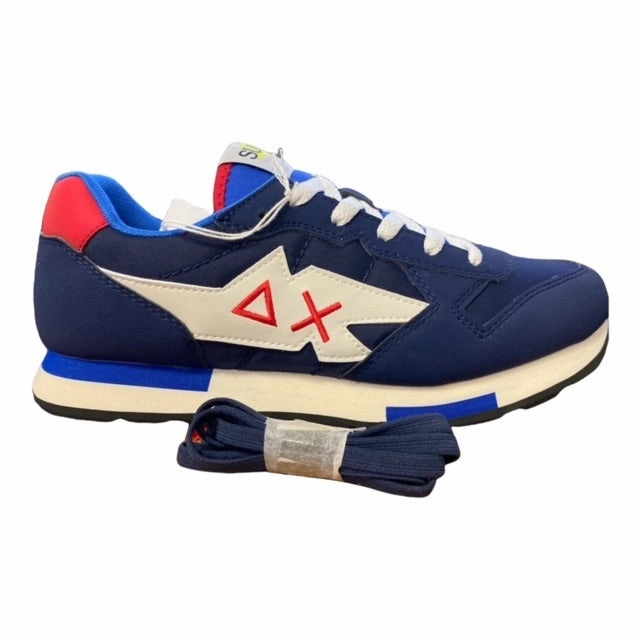 Sun68 scarpa sneakers da ragazzo Niki Solid Z32318 07 blu noiseless winter running shoes