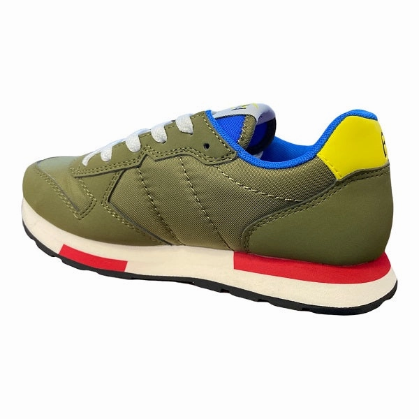 Sun68 scarpa sneakers da ragazzo Niki Solid Z32318 19 militare Responsive forefoot Heel lockdown
