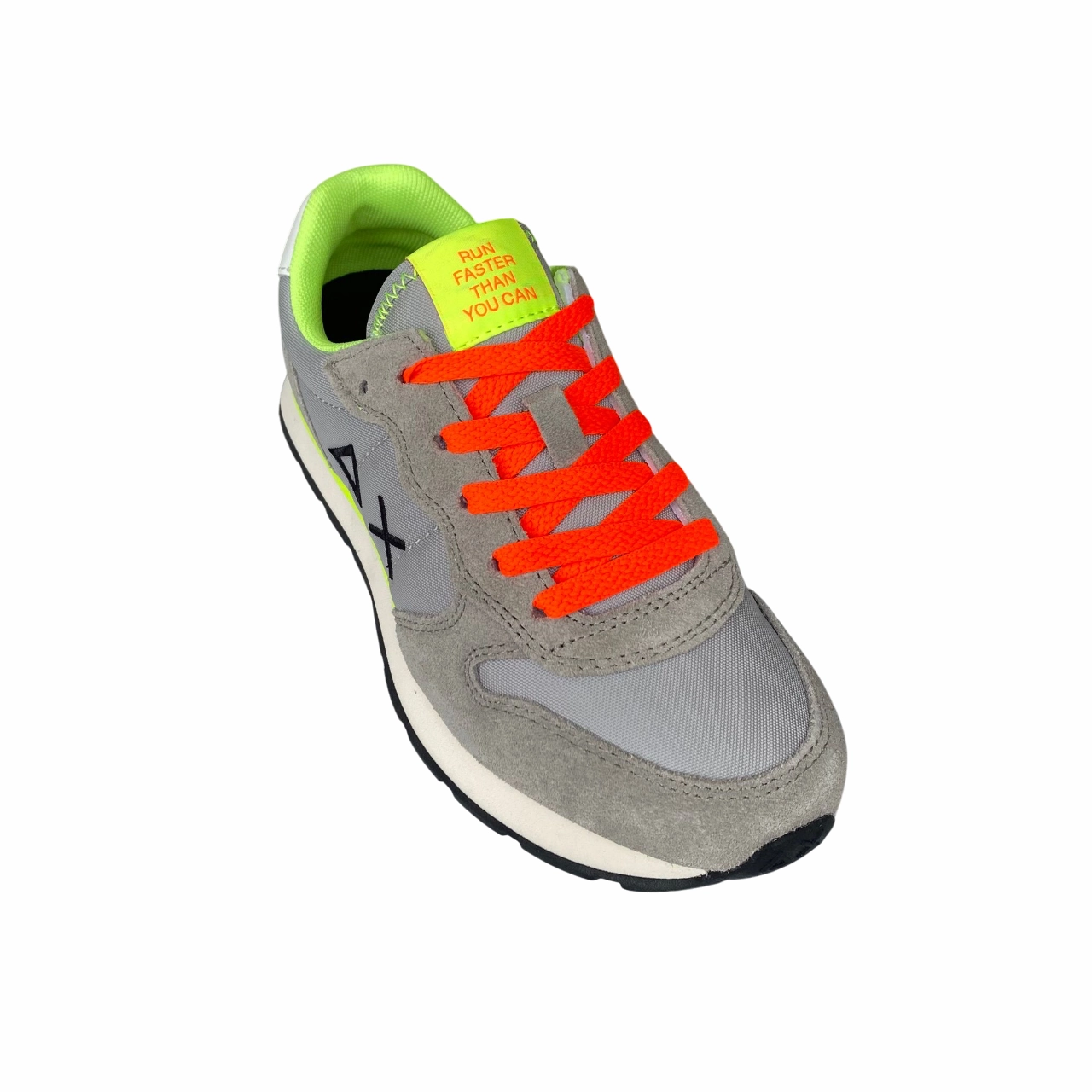 Sun68 scarpa sneakers da ragazzo Tom Fluo Z35302T 06 grigio chiaro Cushioned Landing