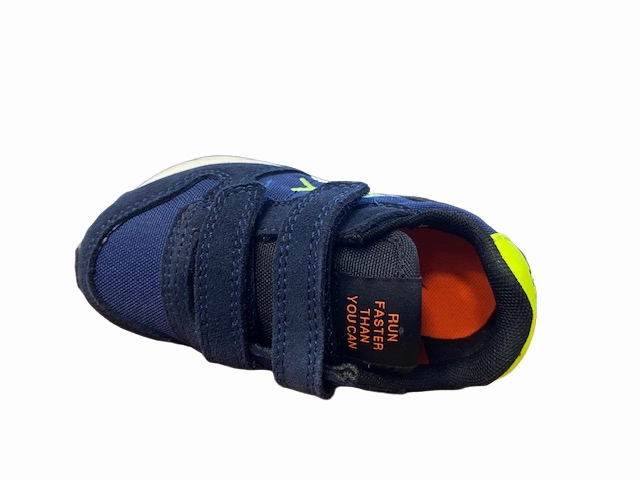 Ankle Lock System kids' size Sun68 sneakers da baby Tom Fluo Z42302B 07 navy blue