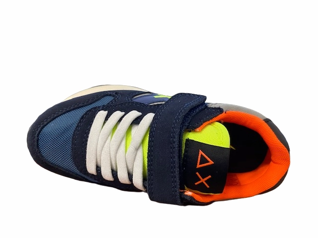 Shock Absorption Feature shooting shoes Sun68 sneakers da ragazzo Jaky Fluo Z42315K 0734 navy blue-grigio medio