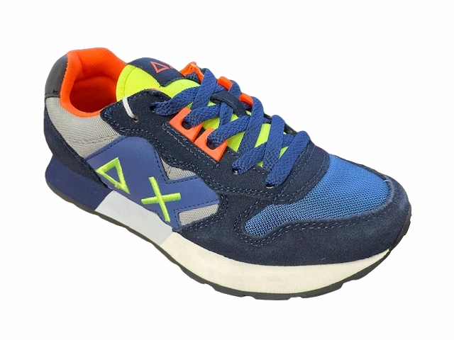 superhero - themed running option multi - colored shoes Sun68 sneakers da ragazzo Jaky Fluo Z42315T 0734 navy blue-grigio medio