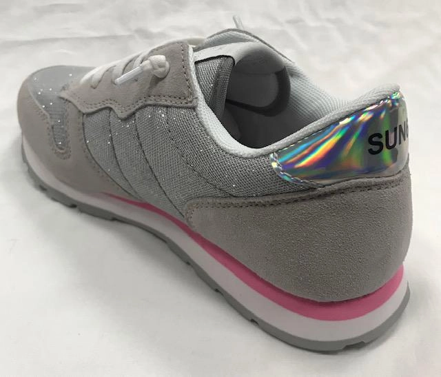 Sun 68 sneakers da ragazza Ally glitter Girl's grigio chiaro Shock Diffusion
