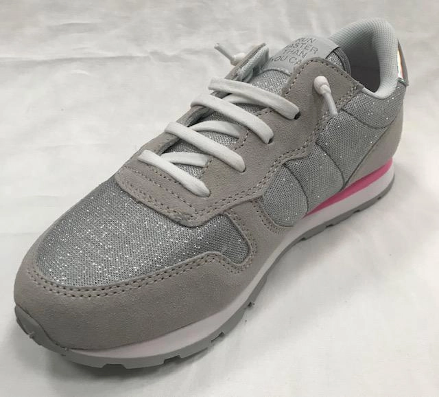 Microcellular Foam Core color - black Sun 68 sneakers da ragazza Ally glitter Girl's grigio chiaro