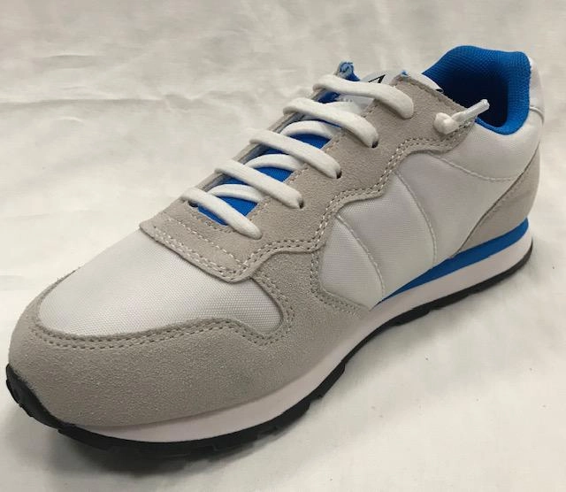 Sun 68 sneakers da ragazzo Tom logo pach basic boy's Z30310 01 bianco moisture - wicking sock