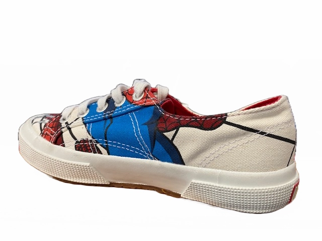 Cross Vector Flex Grooves High Rebound Foam Compound Superga scarpa in tela da ragazzo Cartoon 2750 Spiderman S0067R0 974 bianco