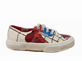 Superga scarpa in tela da ragazzo Cartoon 2750 Spiderman S0067R0 974 bianco pronation - control - feature shoes