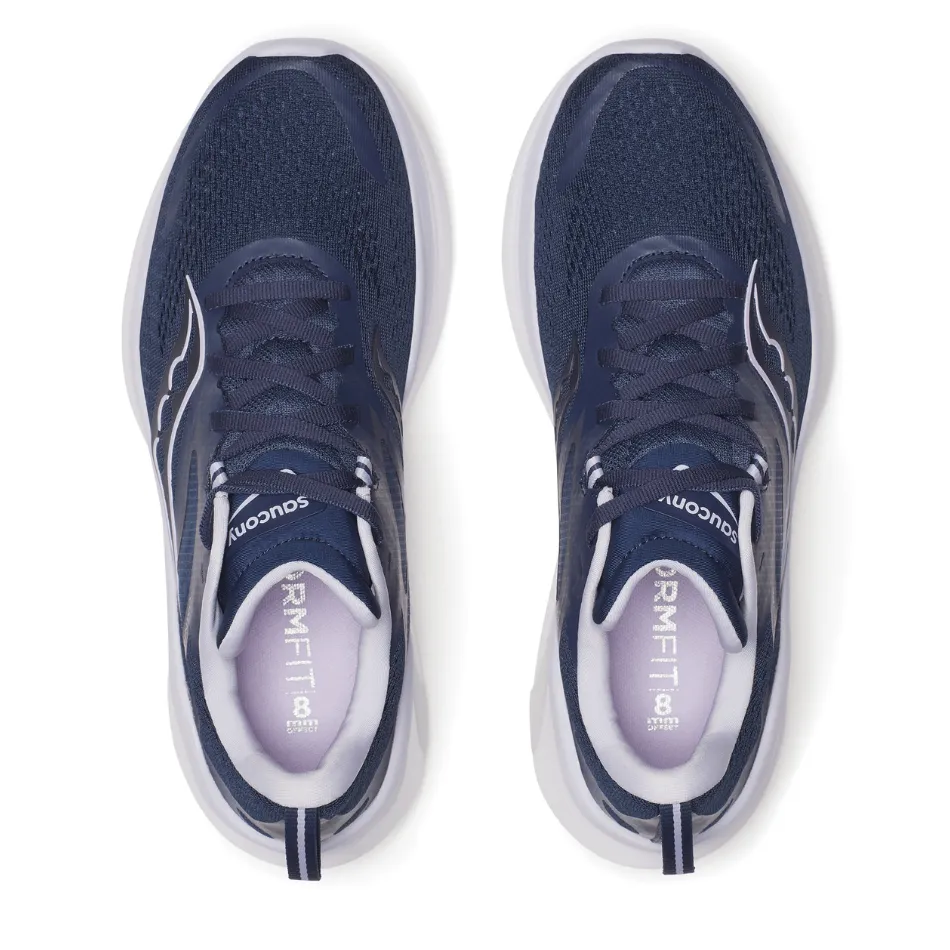 Work Walk Trend-setting silhouette Saucony Women's Omni 22 Running Shoes in Navy/Aster AW25