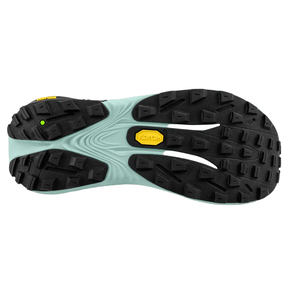 Topo Women's Vista Running Shoes in Black/Mint AW25 Boost Comfort Traction pods