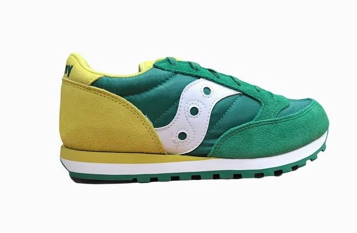 Long Distance Run Saucony Original scarpa sneakers da ragazzo Jazz SK260998 verde-giallo