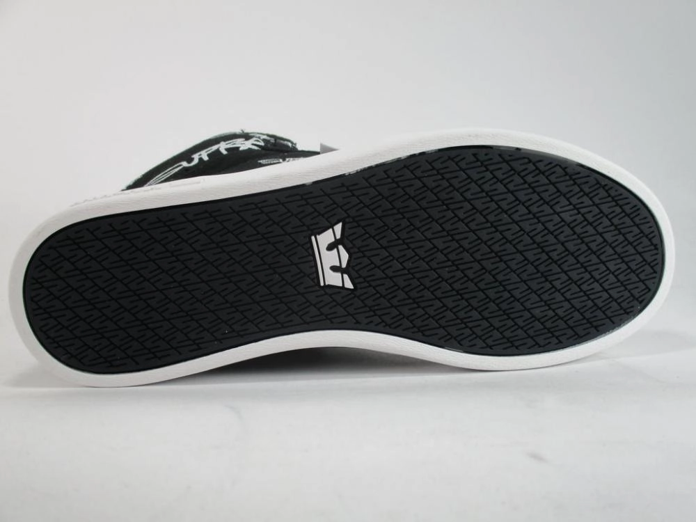 Supra scarpa sneakers alta da ragazzo Yorek HI 58048 058 nero Fashion - forward desert - climate shoes