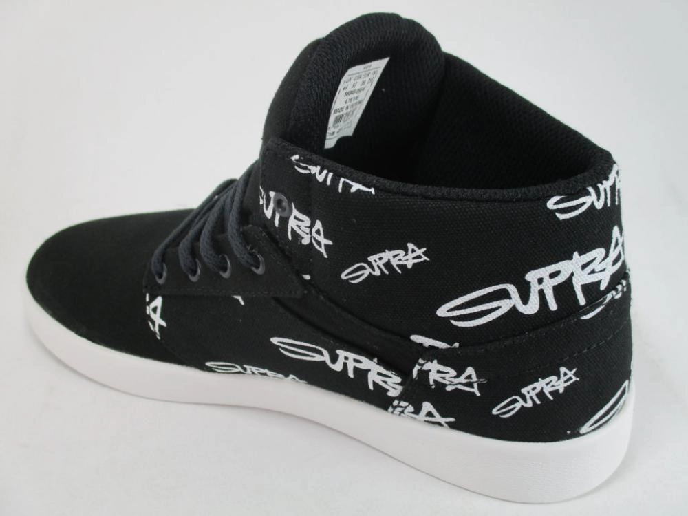 Supra scarpa sneakers alta da ragazzo Yorek HI 58048 058 nero anti - odor shoes Recovery Gear