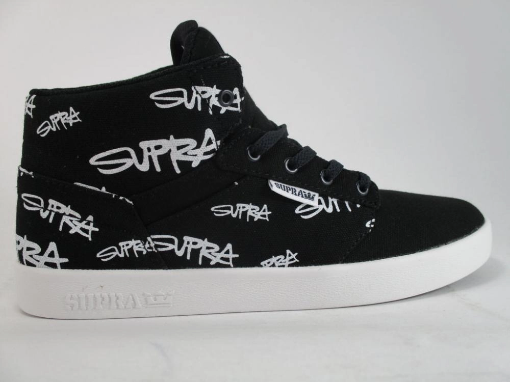 Stretch Woven Collar competition shoes Supra scarpa sneakers alta da ragazzo Yorek HI 58048 058 nero