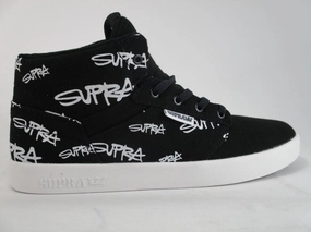 Stretch Woven Collar competition shoes Supra scarpa sneakers alta da ragazzo Yorek HI 58048 058 nero