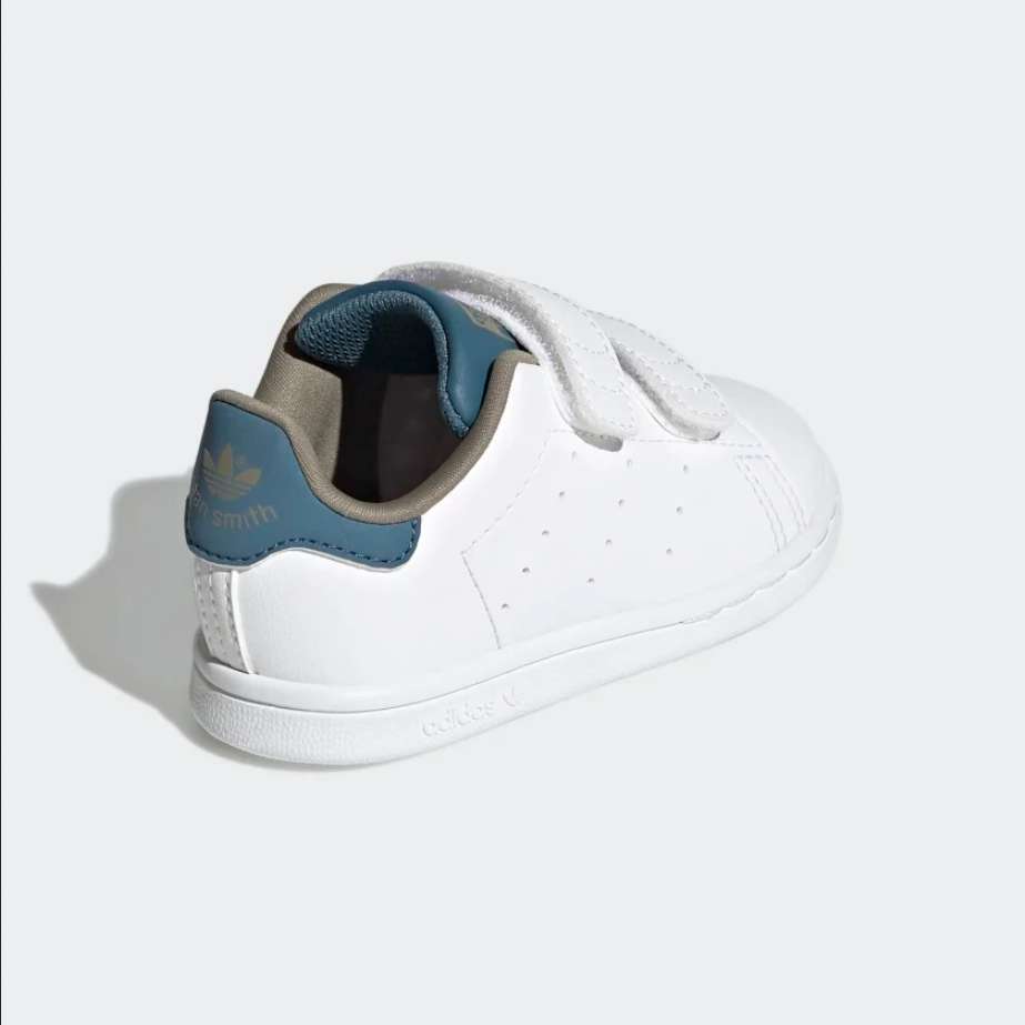 Adidas Originals Stan Smith CF I H00766 bianco-celeste Microtextured Grip Surface Rolling Motion