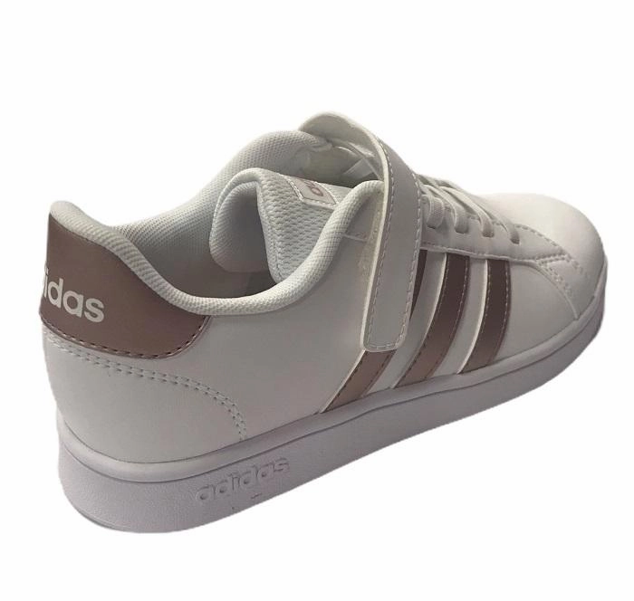 Adidas scarpa da ginnastica da bambini Grand Court C EF0107 white Stretch Woven Collar