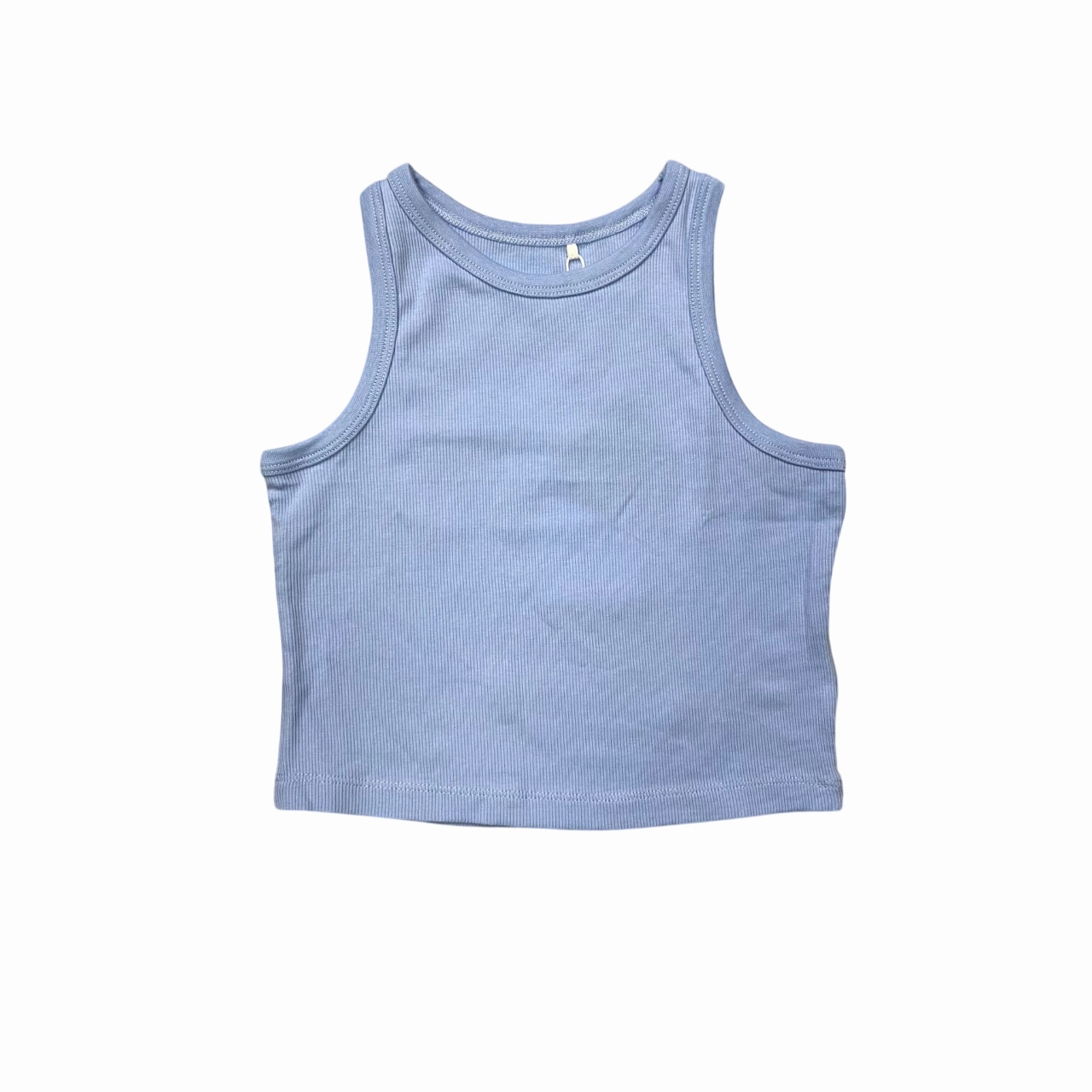 Name it canotta corta a costine da ragazza Nakal 13236672 celeste Counter - measure - ready Taped Seams