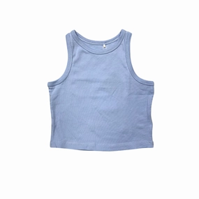 Name it canotta corta a costine da ragazza Nakal 13236672 celeste Counter - measure - ready Taped Seams