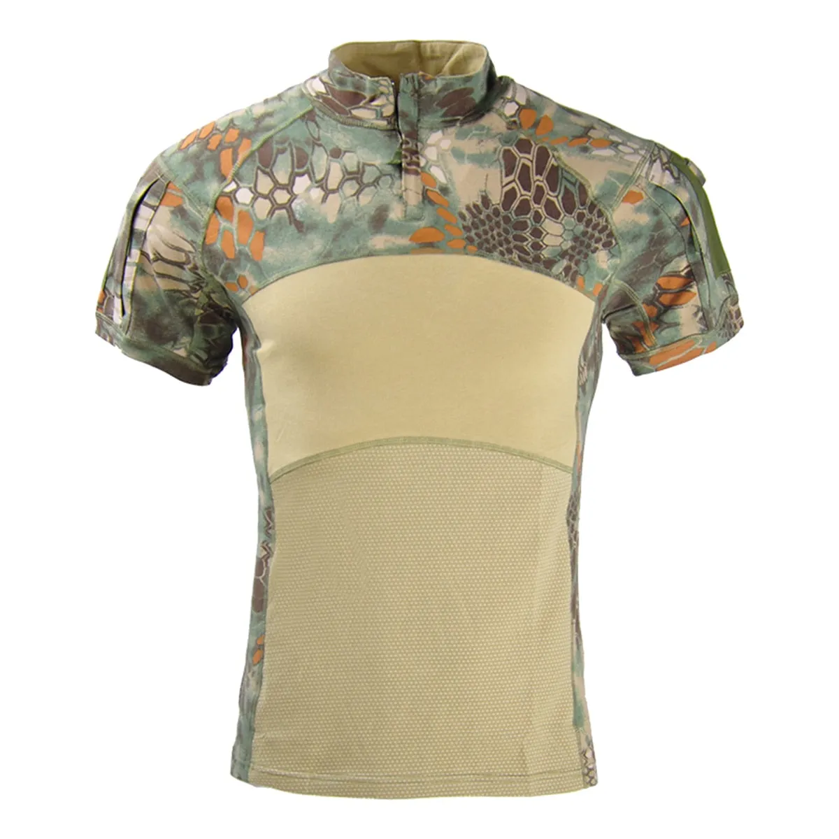 T-Shirts Men Sport Outdoor Military Tee Quick Dry Short Sleeve Shirt Hiking Hunting Army