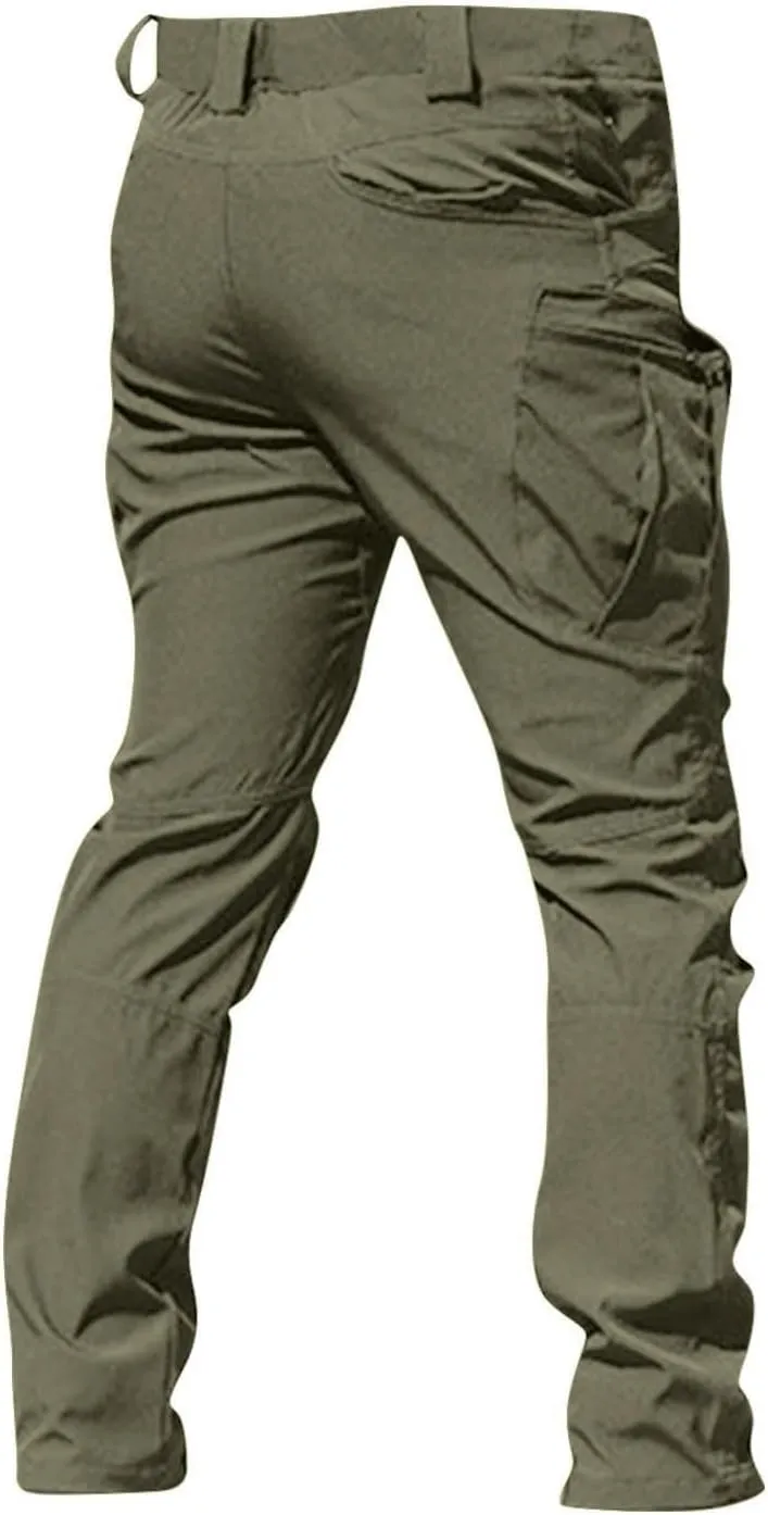 Tactical Cargo Pants for Men Ripstop Stretchy Work Pants Construction Flex Camo Waterproof Hiking Pants with Pockets