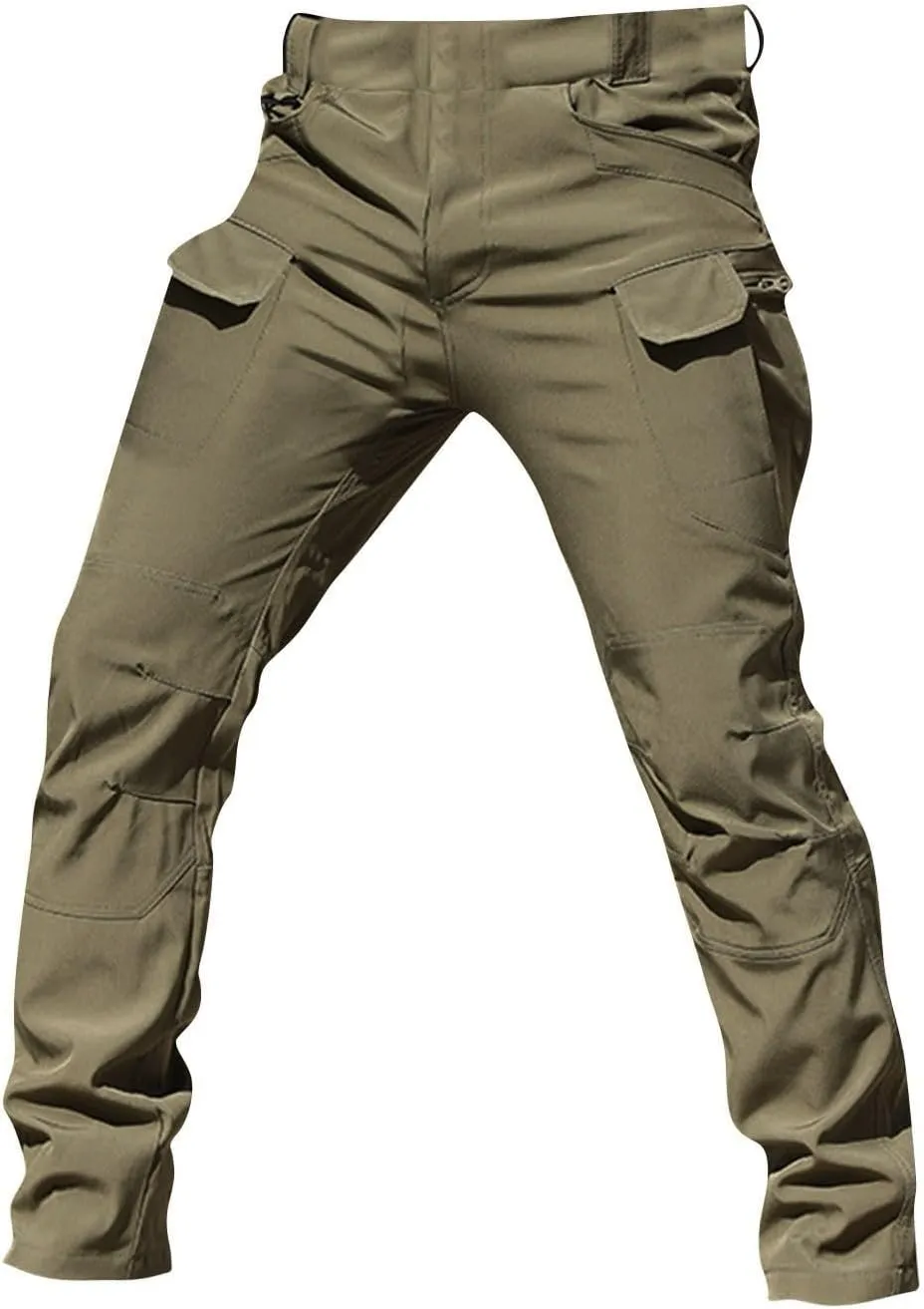 Tactical Cargo Pants Men's Ripstop Cargo Pants Tactical Pants for Men Outdoor Waterproof Hiking Pants with Multi Pockets