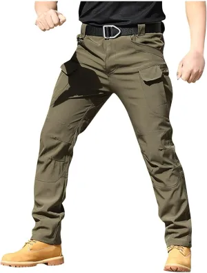 Tactical Cargo Pants Men's Ripstop Cargo Pants Tactical Pants for Men Outdoor Waterproof Hiking Pants with Multi Pockets