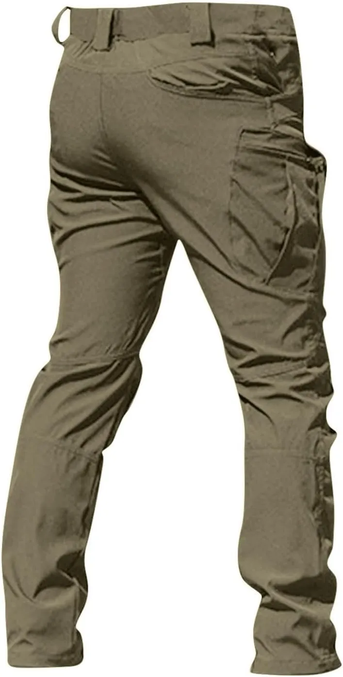 Tactical Cargo Pants Men's Ripstop Cargo Pants Tactical Pants for Men Outdoor Waterproof Hiking Pants with Multi Pockets