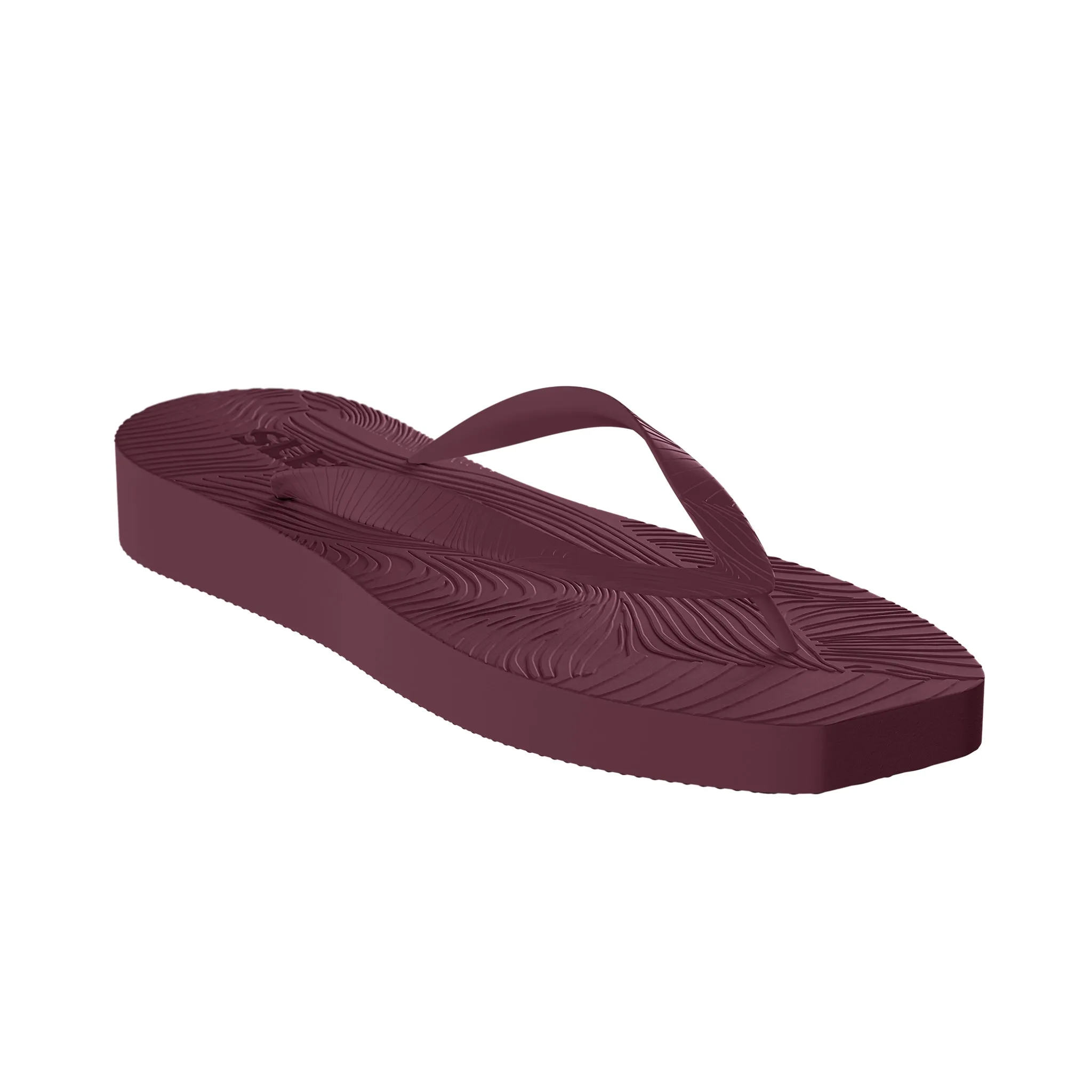 Tapered Platform Burgundy