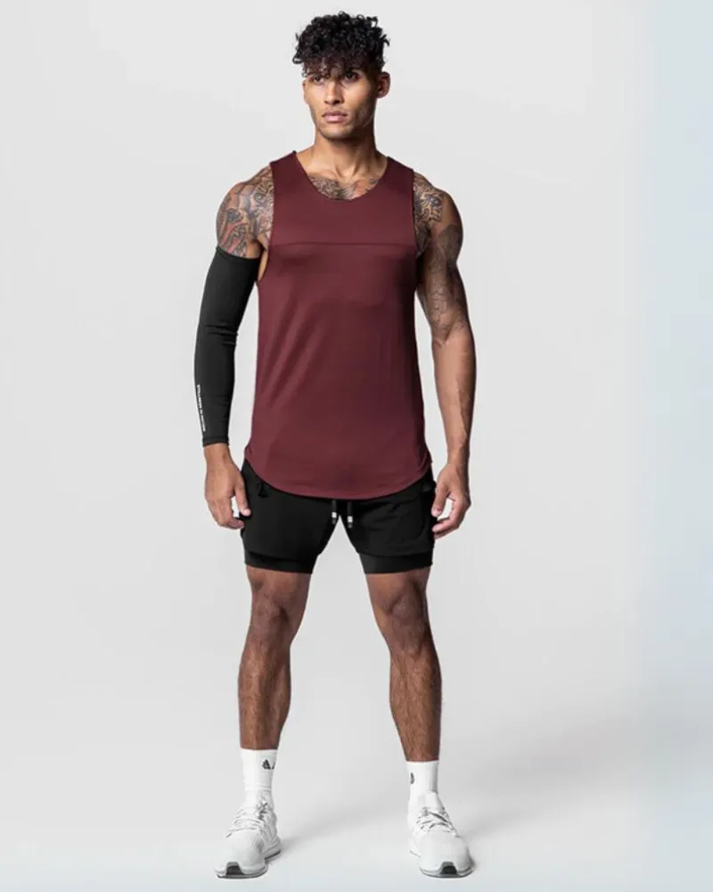 Techwear Base Layers Mens Sleeveless T-Shirt