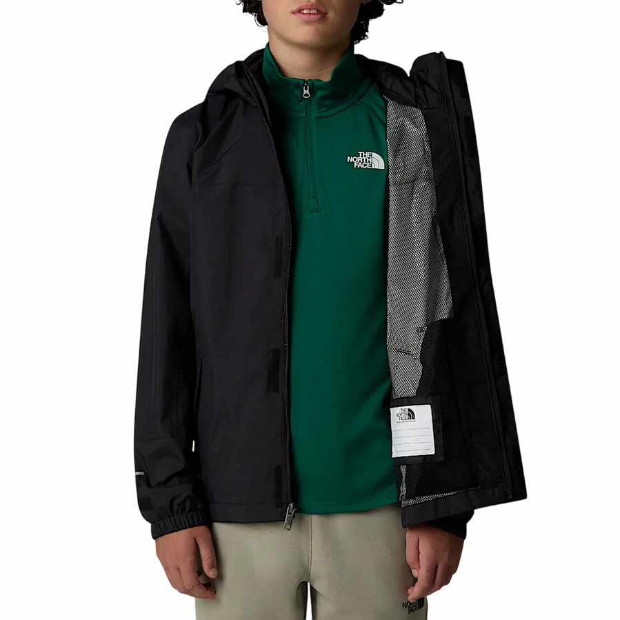 The North Face gubbino da pioggia junior Antora NF0A8A48KX7 nero Hidden Compartments