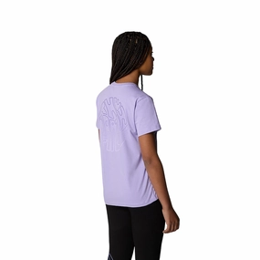 Light Comfort The North Face maglietta manica corta da ragazza Relaxed Graphic NF0A87BCPJO1 viola