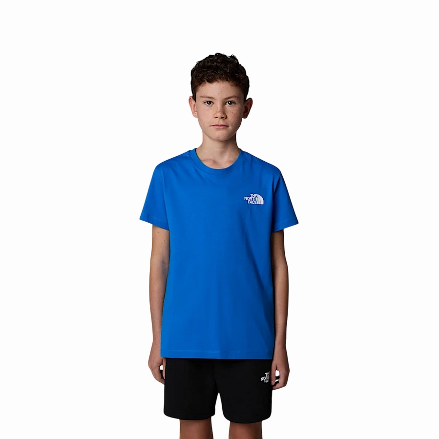 Reinforced Hemline The North Face maglietta manica corta junior Box NSE NF0A89VT59J blu estate
