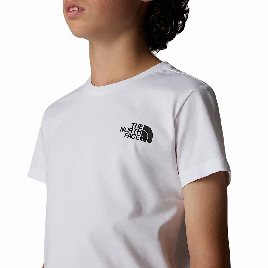 The North Face maglietta manica corta junior Box NSE NF0A89VTFN4 bianco Casual Chic Look