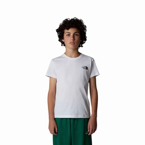 Perfectly Fit Simple and Cozy The North Face maglietta manica corta junior Box NSE NF0A89VTFN4 bianco
