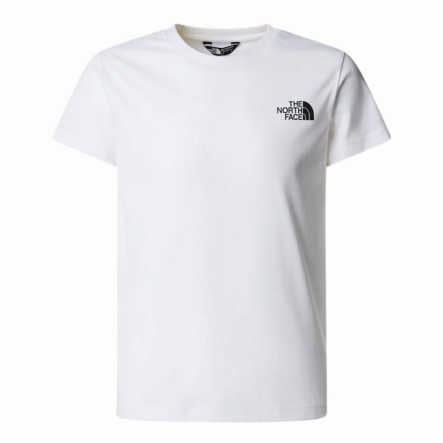 Daily Comfort Style The North Face maglietta manica corta junior Box NSE NF0A89VTFN4 bianco