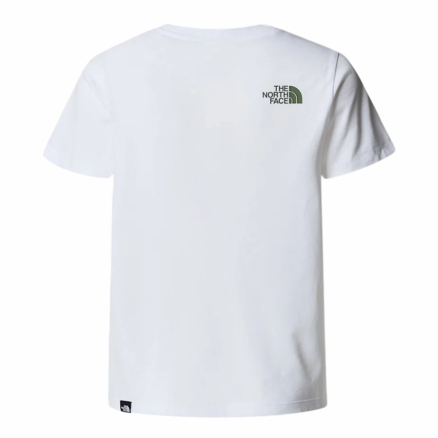 Loose Fit The North Face maglietta manica corta junior Easy NF0A8DRN9ZN bianca
