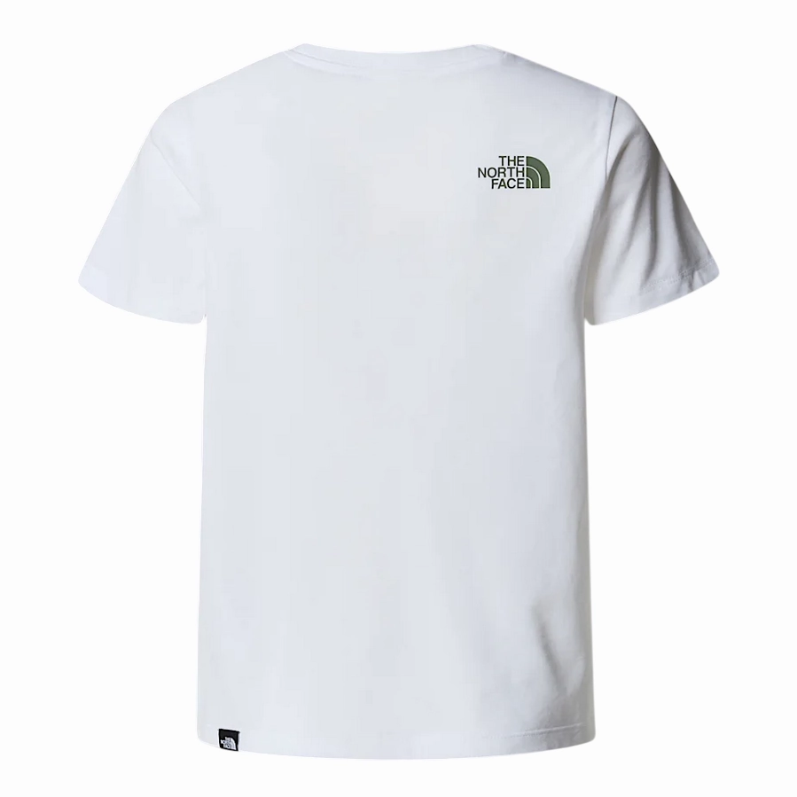 The North Face maglietta manica corta junior Easy NF0A8DRN9ZN bianca Abrasion Resistant Fabric