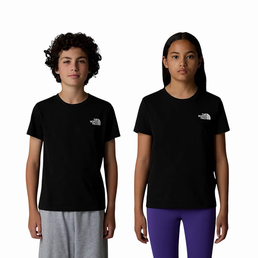 The North Face maglietta manica corta Junior Simple Dome NF0A8DRPJK3 nero Odor Control Finish winter warmth