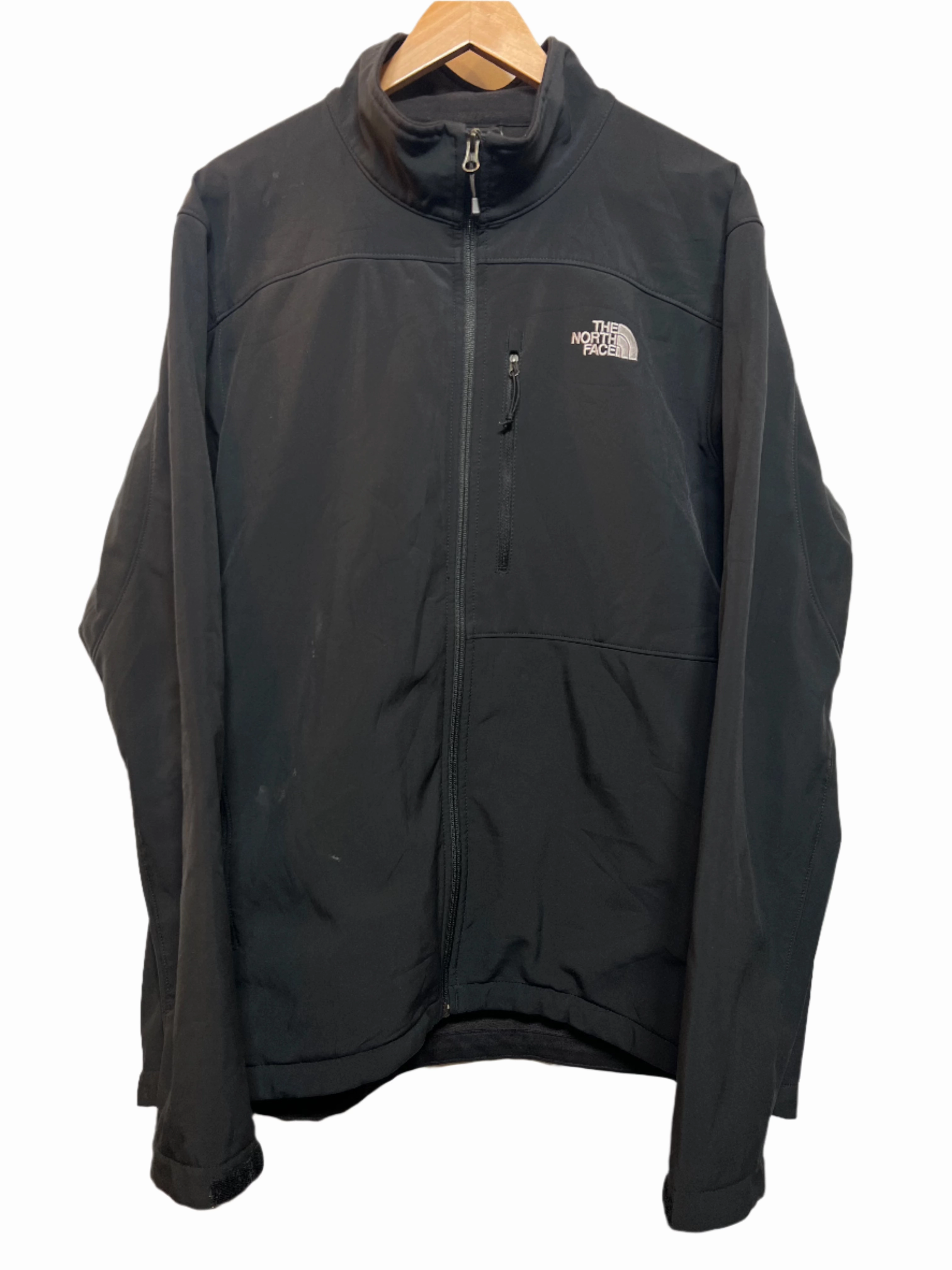 The North Face Soft Shell Black Jacket (Size XL) suitable for solo travel