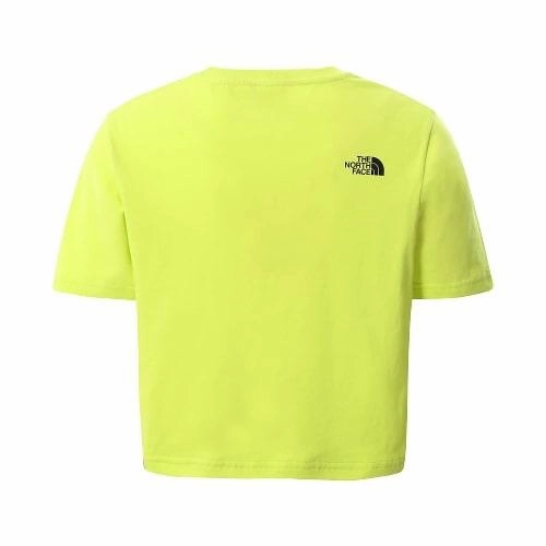 Urban Style Trend The North Face t-shirt da ragazza crop Girl Easy Cropped Tee NF0A558XJE31 giallo